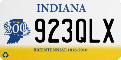IN license plate 923QLX