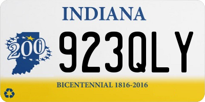 IN license plate 923QLY