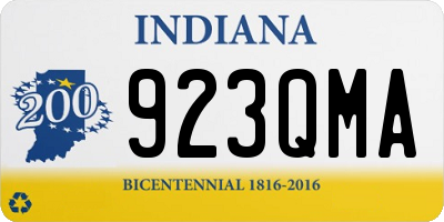 IN license plate 923QMA