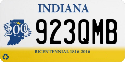 IN license plate 923QMB