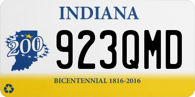 IN license plate 923QMD
