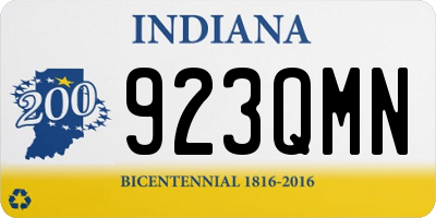 IN license plate 923QMN