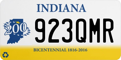 IN license plate 923QMR