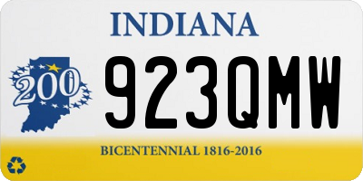 IN license plate 923QMW