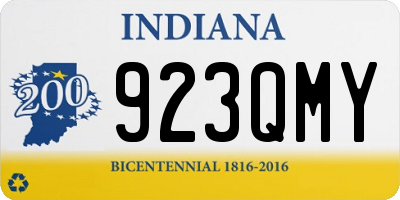 IN license plate 923QMY