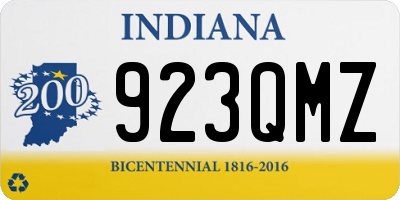 IN license plate 923QMZ