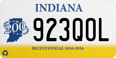IN license plate 923QOL