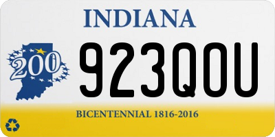 IN license plate 923QOU