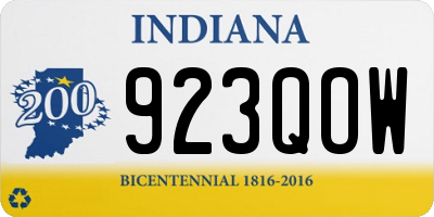 IN license plate 923QOW
