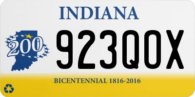 IN license plate 923QOX