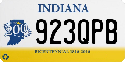 IN license plate 923QPB