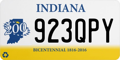 IN license plate 923QPY
