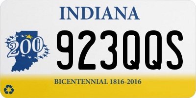 IN license plate 923QQS
