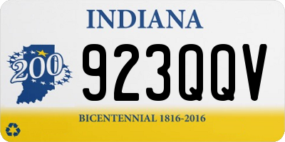 IN license plate 923QQV