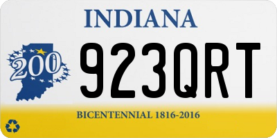 IN license plate 923QRT