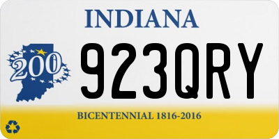 IN license plate 923QRY
