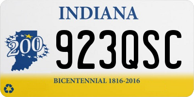 IN license plate 923QSC