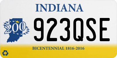 IN license plate 923QSE