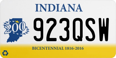 IN license plate 923QSW
