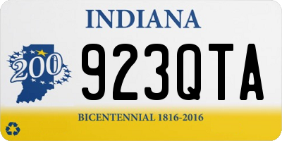 IN license plate 923QTA