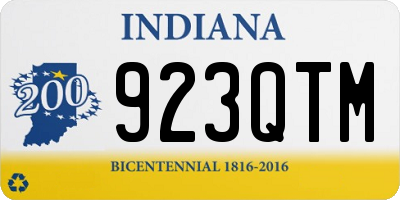 IN license plate 923QTM