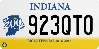 IN license plate 923QTO