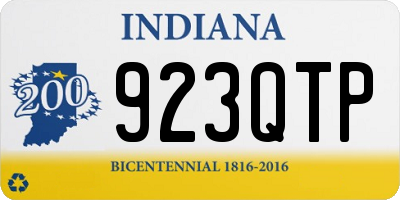 IN license plate 923QTP