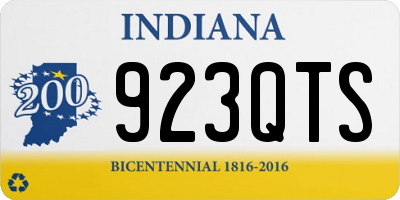 IN license plate 923QTS