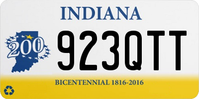 IN license plate 923QTT