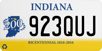 IN license plate 923QUJ