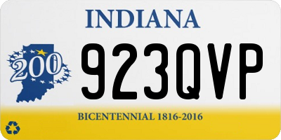 IN license plate 923QVP
