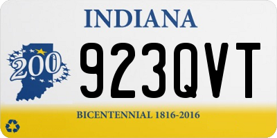 IN license plate 923QVT