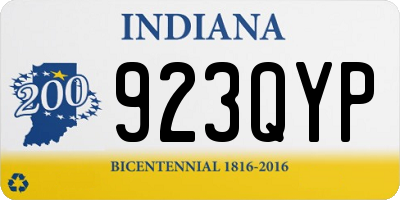 IN license plate 923QYP