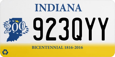 IN license plate 923QYY