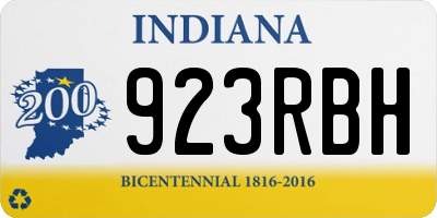 IN license plate 923RBH