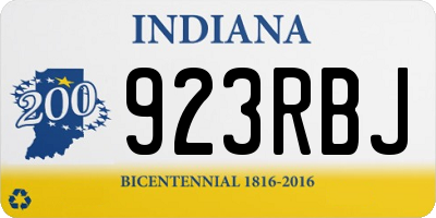 IN license plate 923RBJ