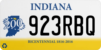 IN license plate 923RBQ
