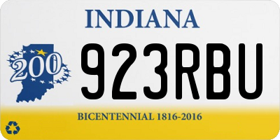 IN license plate 923RBU