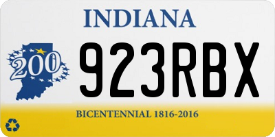 IN license plate 923RBX