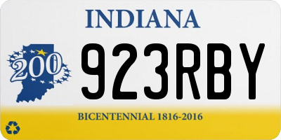 IN license plate 923RBY