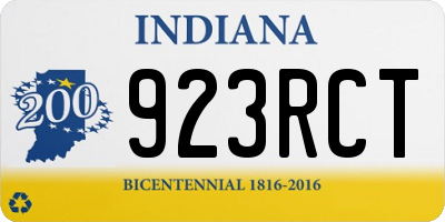 IN license plate 923RCT
