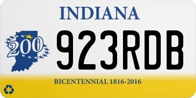 IN license plate 923RDB