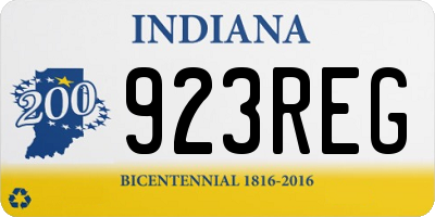 IN license plate 923REG