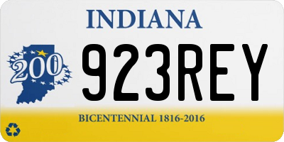 IN license plate 923REY