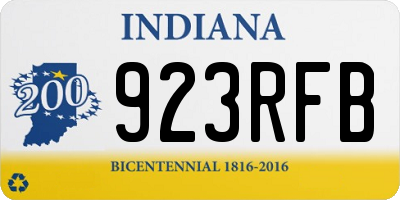 IN license plate 923RFB