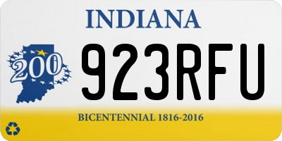 IN license plate 923RFU