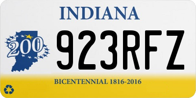 IN license plate 923RFZ