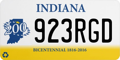 IN license plate 923RGD