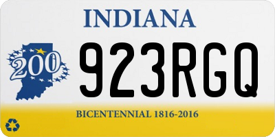 IN license plate 923RGQ