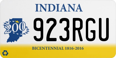 IN license plate 923RGU